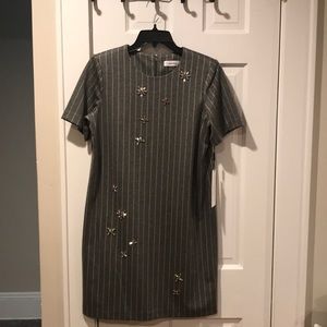 Calvin Klein Pinstripe Dress